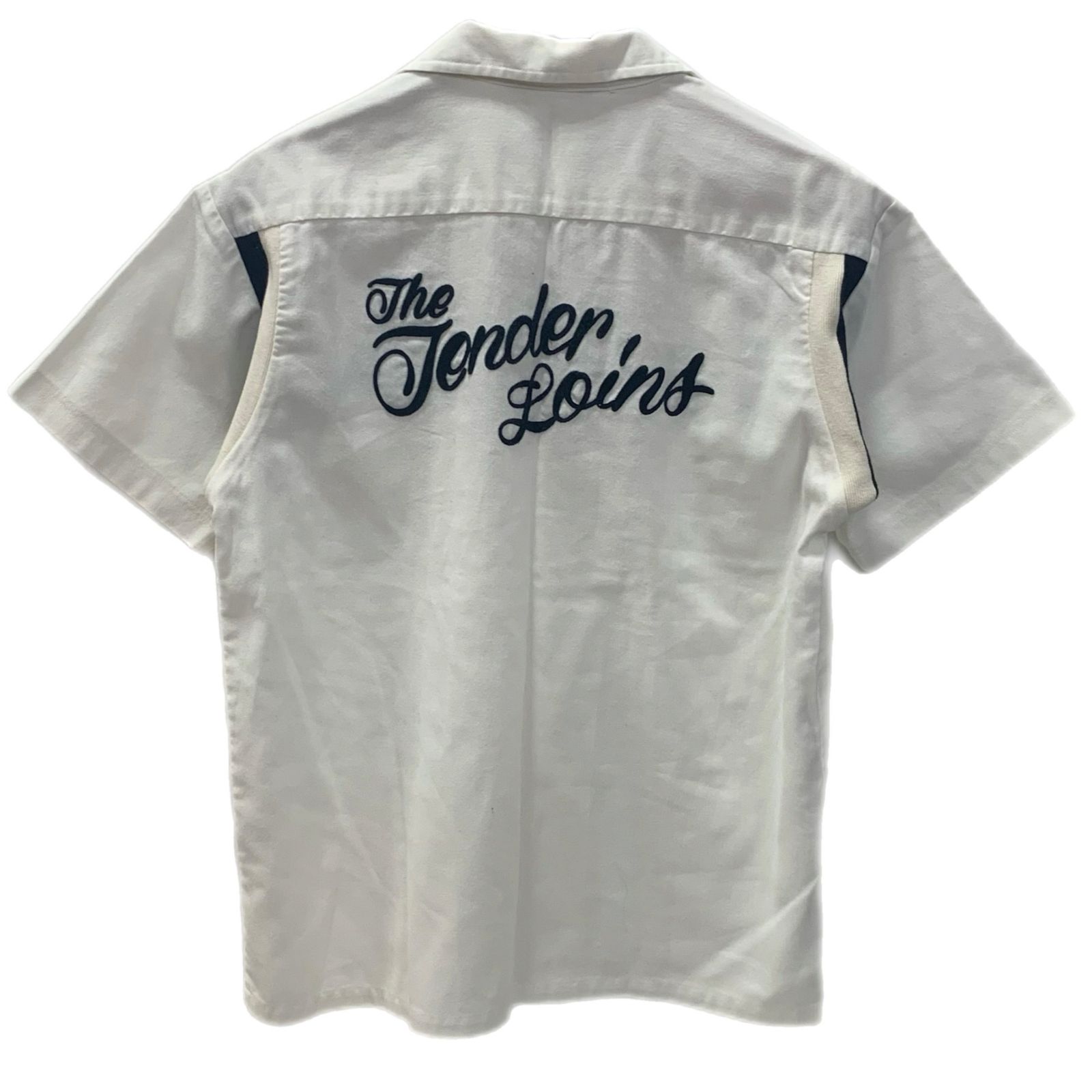 テンダーロイン TENDERLOIN ボーリングシャツ 半袖シャツ ホワイト S