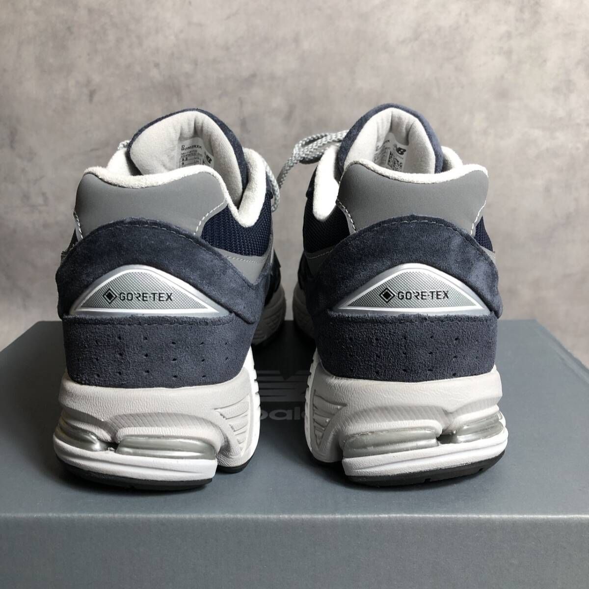 PQ307◇new balance : M2002RXK GORE-TEX◇27.5cm◇ネイビー系 美品 