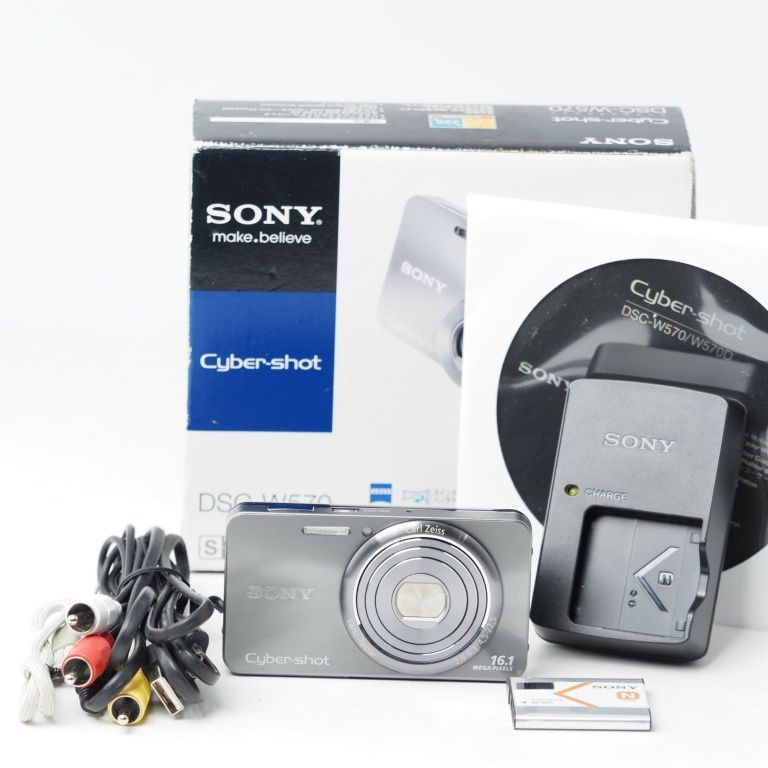 SONY Cyber-Shot W570 1610万画素CCD シルバー DSC-W570/S #14921