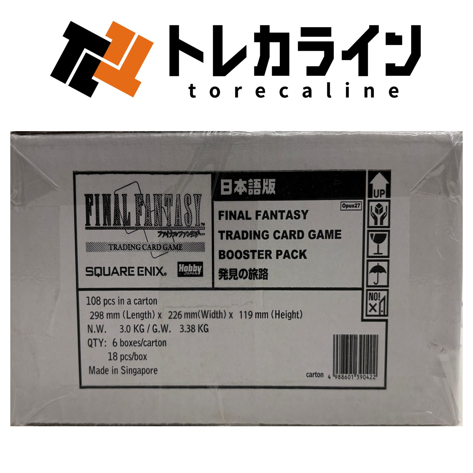 ファイナルファンタジー トレーディングカードゲーム 発見の旅路 未開封カートン（6BOX / 108パック）