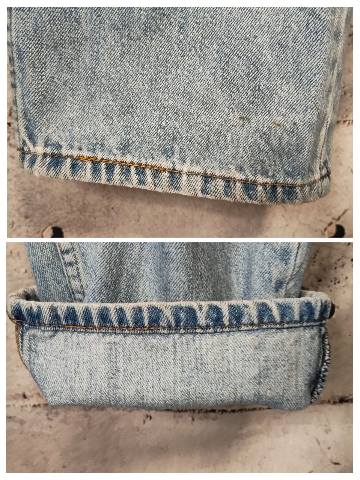 リーバイス 505 デニムパンツ ジーンズ W36 テーパード 色落ち アイス 