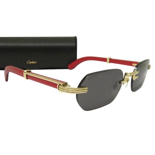 【極美品 現行】Cartier カルティエ Premiere de Cartier プルミエール CT0362S ウッド サングラス トリニティ 付属品〇 定価36.5万 47736 極美品 現行】Cartier カルティエ Premiere de Cartier プルミエール