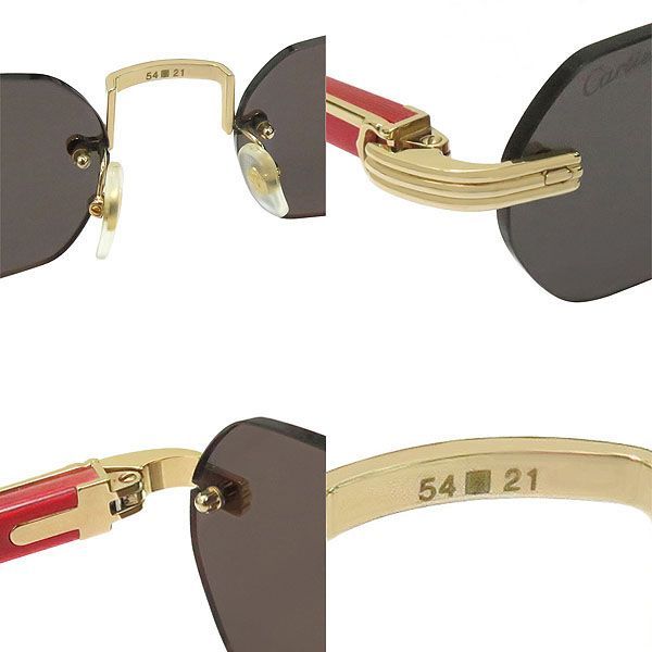 【極美品 現行】Cartier カルティエ Premiere de Cartier プルミエール CT0362S ウッド サングラス トリニティ 付属品〇 定価36.5万 47736 極美品 現行】Cartier カルティエ Premiere de Cartier プルミエール