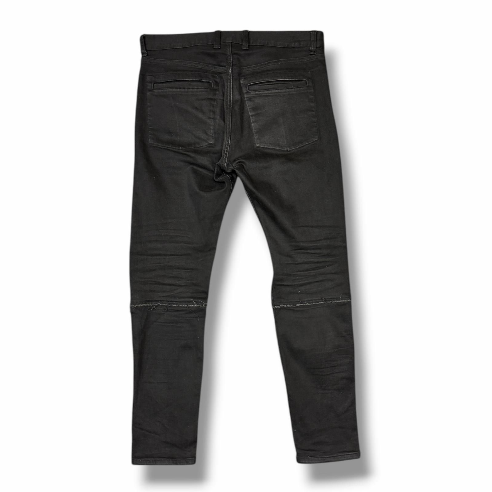 UNDERCOVER 21AW 裾ZIPストレッチスリムデニムパンツ ブラックデニム 