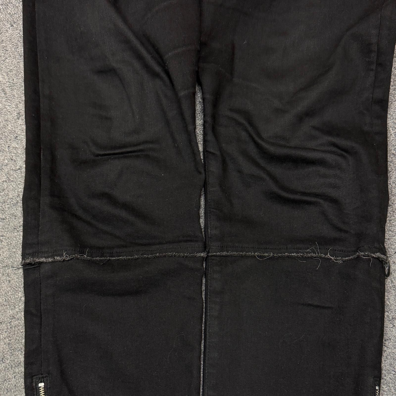 UNDERCOVER 21AW 裾ZIPストレッチスリムデニムパンツ ブラックデニム 