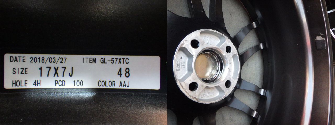 【3725】A送料無料▲RAYS gramLIGHT 57XTC▲17x7.0J 4穴 100 +48▲4本 26102415 【3725】A送料無料▲RAYS gramLIGHT 57XTC▲17x7.0J 4穴 100 +48▲4本 26102415