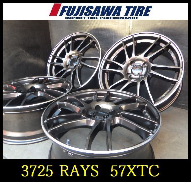 【3725】A送料無料▲RAYS gramLIGHT 57XTC▲17x7.0J 4穴 100 +48▲4本 26102415