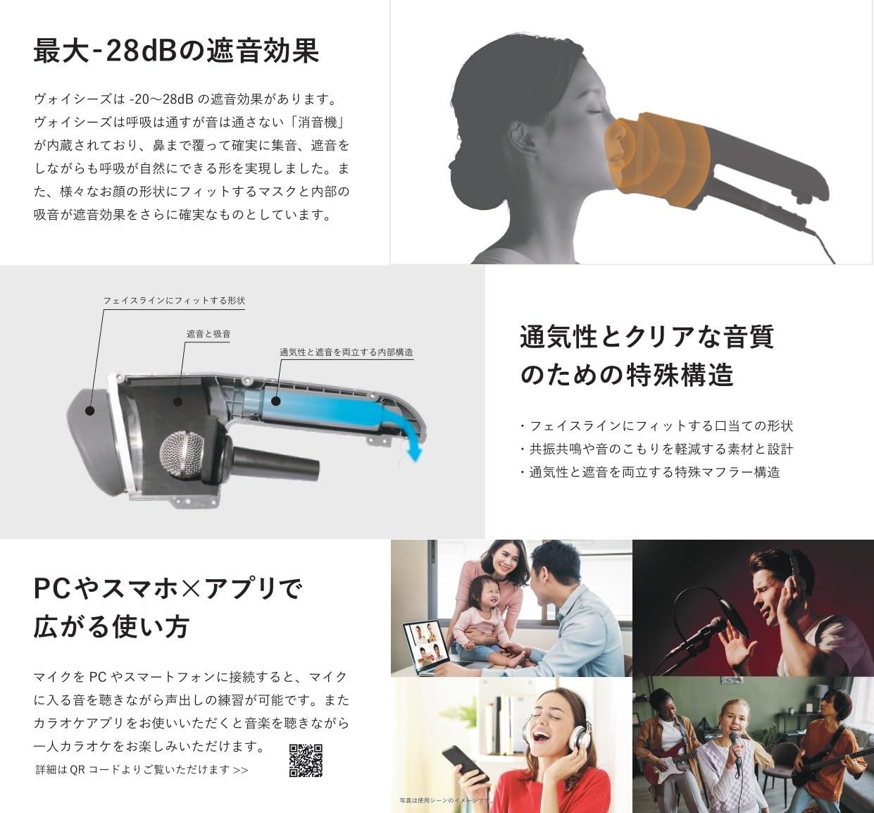 Voicease（ヴォイシーズ）片手で持てる防音室（ダミーマイク