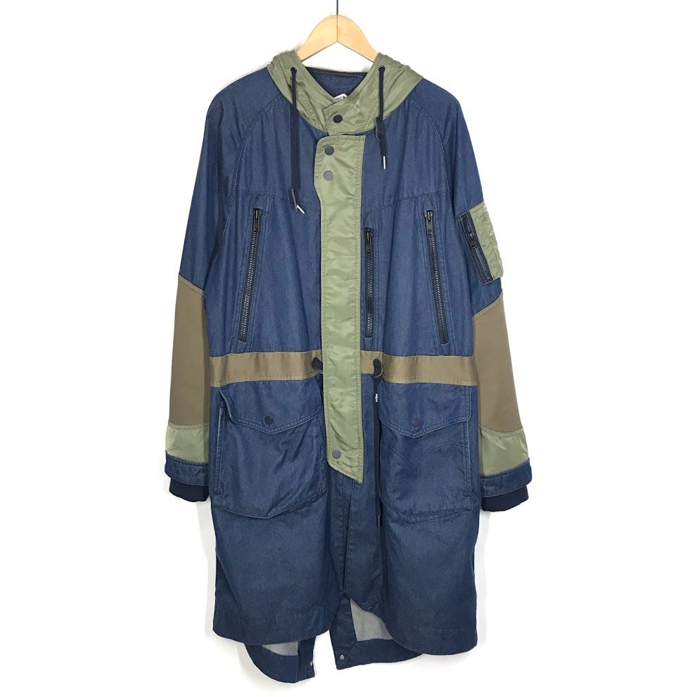 【倉吉店】 中古 Levi's | リーバイス モッズコート × WHITE MOUNTAINEERING(ホワイトマウンテニアリング) 17878-0004 インディゴ サイズ：M 【93】 倉吉店】 中古 Levi's | リーバイス モッズコート × WHITE