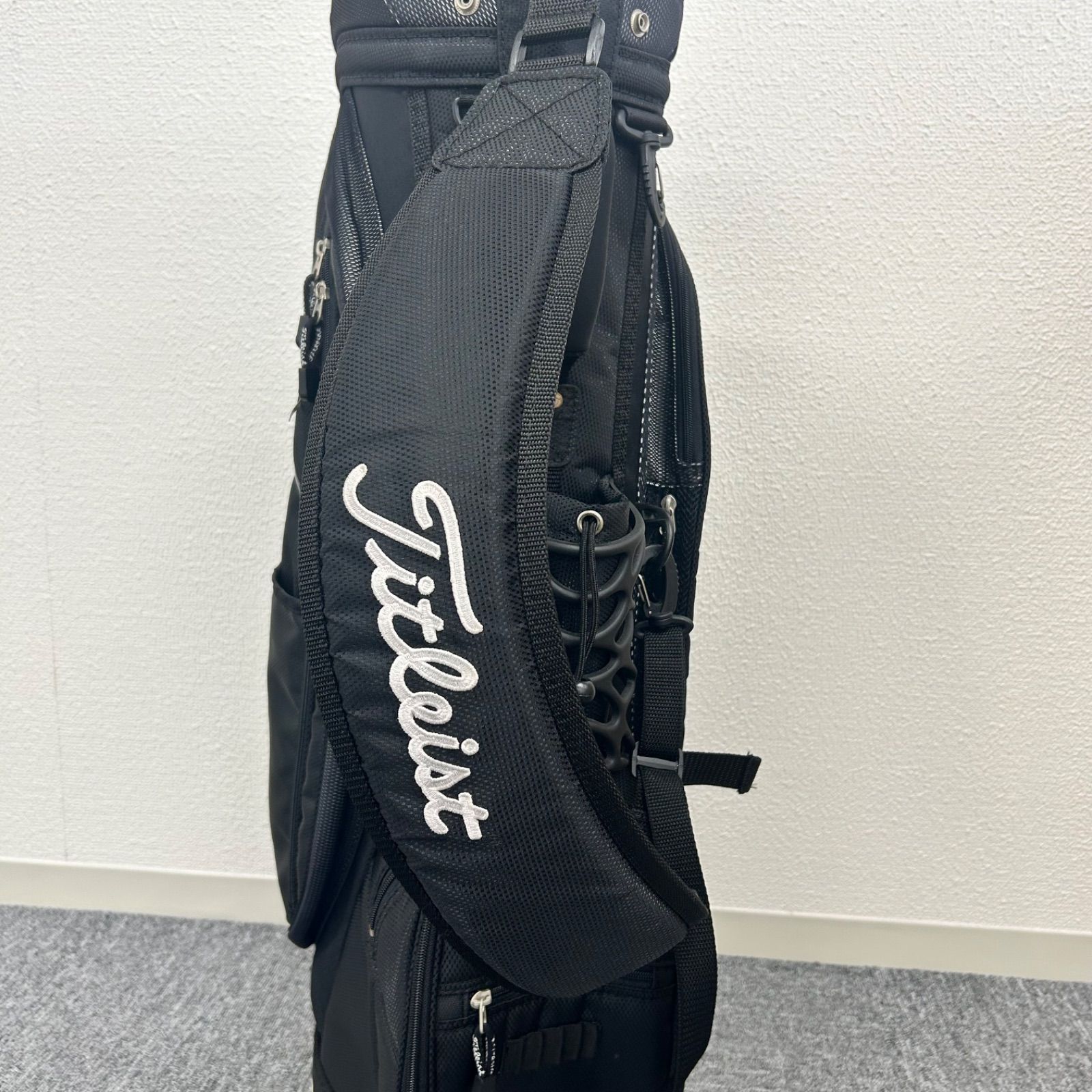 Titleist キャディバッグ 黒 タイトリスト キャディバッグ ゴルフ 