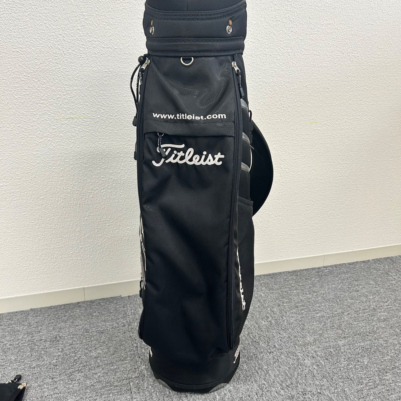 Titleist キャディバッグ 黒 タイトリスト キャディバッグ ゴルフ 