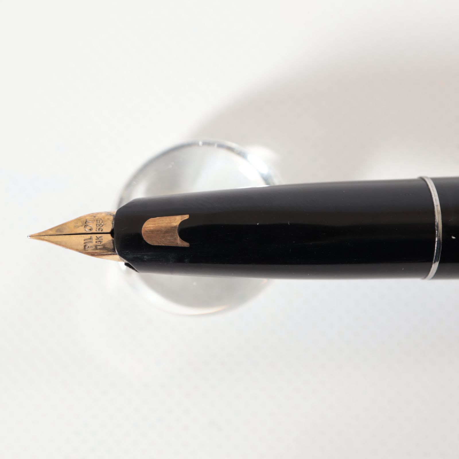 PILOT パイロット 軸伸縮式 万年筆 14K 585 ペン先 ショートサイズ