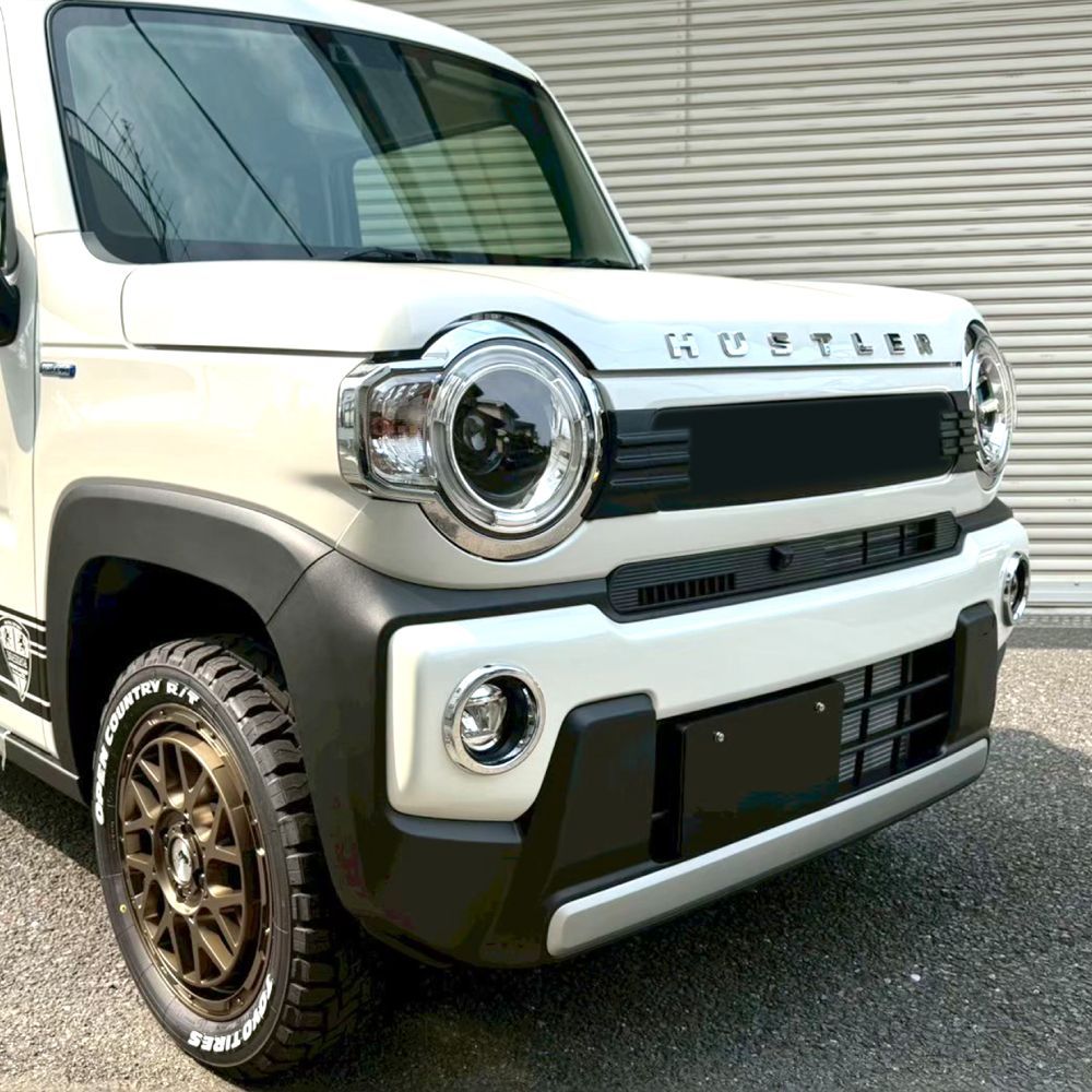 ハスラー MR92S MR52S フロントグリル 塗装済み マッドブラック マット