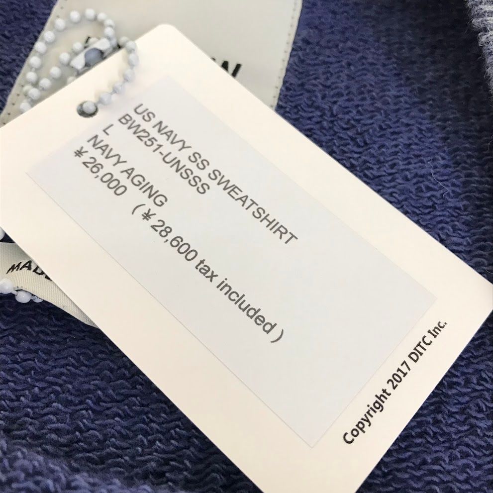 倉吉店】 中古 BOWWOW | バウワウ スウェット US NAVY SS SWEATSHIRT