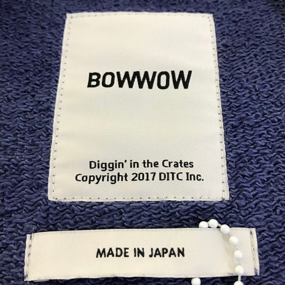 【倉吉店】 中古 BOWWOW | バウワウ スウェット US NAVY SS SWEATSHIRT 半袖スウェット BW251-UNSSS ブルー サイズ：L 【104】 倉吉店】 中古 BOWWOW | バウワウ スウェット US NAVY SS SWEATSHIRT