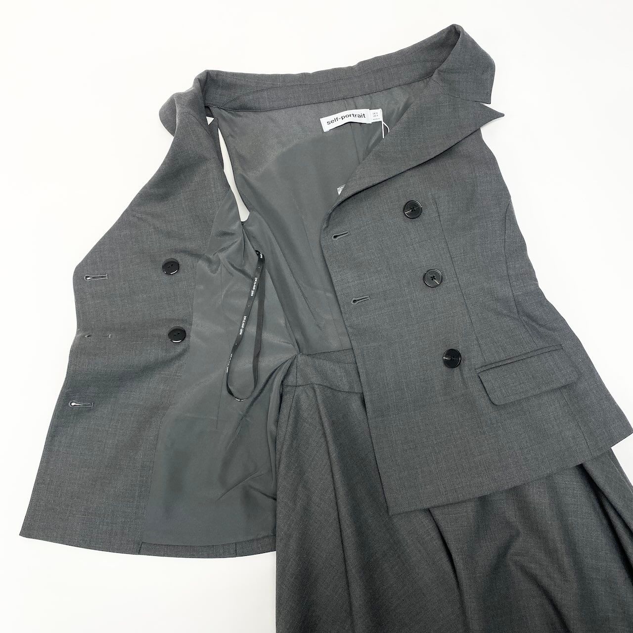 40d10 self-portrait セルフポートレート 25AW Tailored Midi Dress 