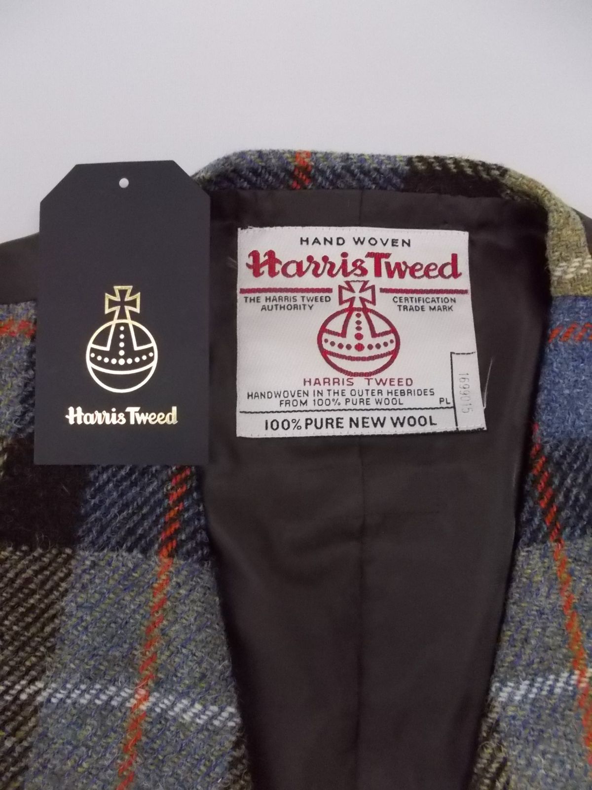 Harris Tweed チェック柄 スーツベスト Lサイズ 【公式通販】