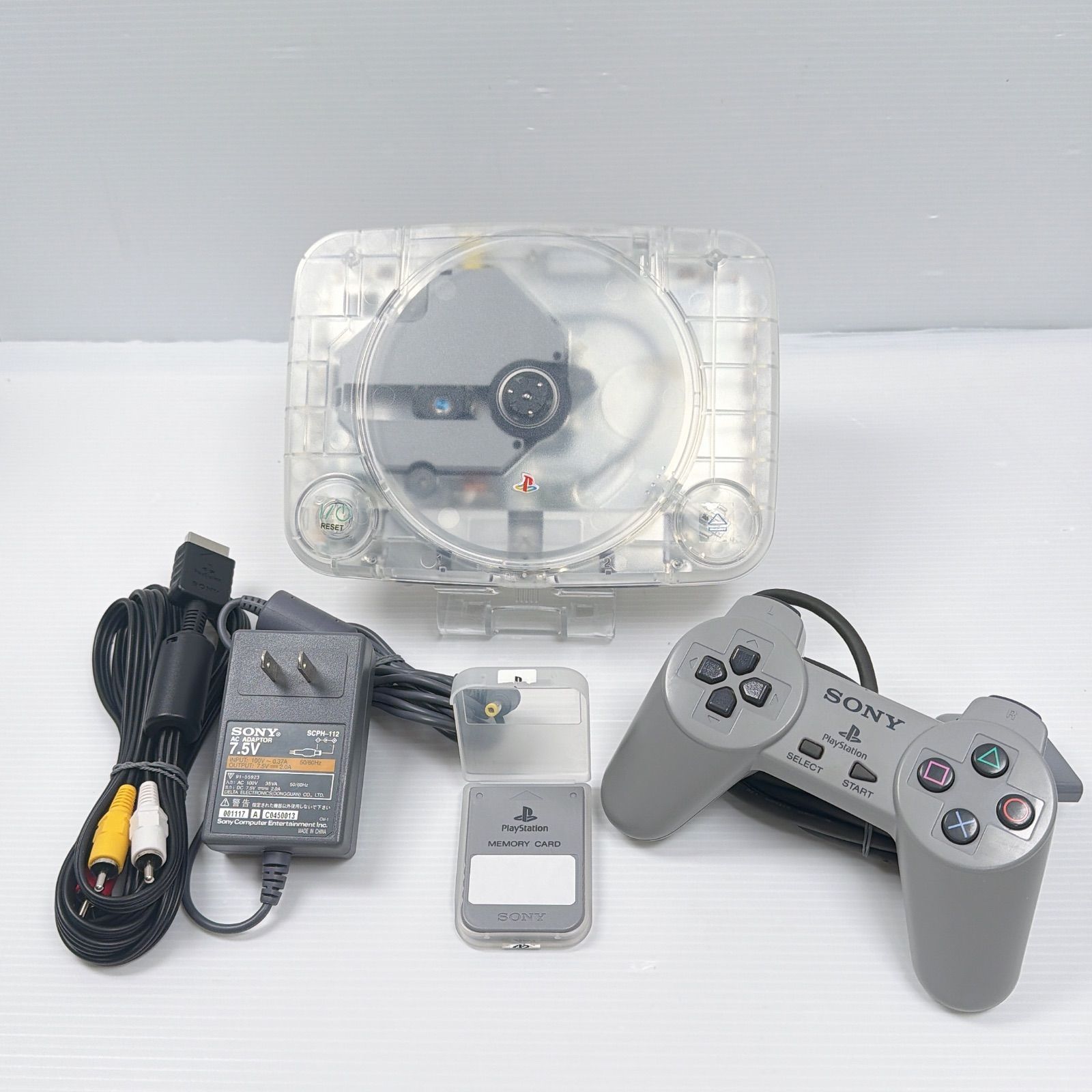 極美品 プレステ PSone SCPH-100 遊べるセット シェル交換済み 動作 