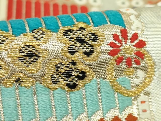 平和屋着物●極上　六通柄　本袋帯　龍村平蔵柄　源平鎧錦　金銀糸　逸品　DZAB5258kh6 平和屋着物○極上 六通柄 本袋帯 龍村平蔵柄 源平鎧錦 金銀糸 逸品