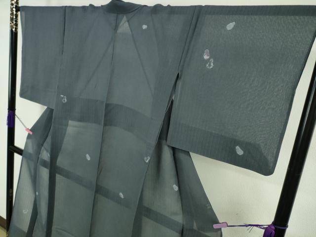平和屋着物＊極上　夏物　十日町 名門青柳謹製　奇翠工房　訪問着　紗　絞り　瓢箪　ひょうたん　濃い薄花色地　金彩　逸品　DZAB5371kh6 平和屋着物＊極上 夏物 十日町 名門青柳謹製 奇翠工房 訪問着 紗 絞り