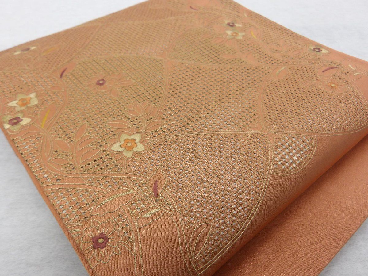 P42373 美品！ スワトウ刺繍 袋帯 未使用仕立て上がり品 t - メルカリ