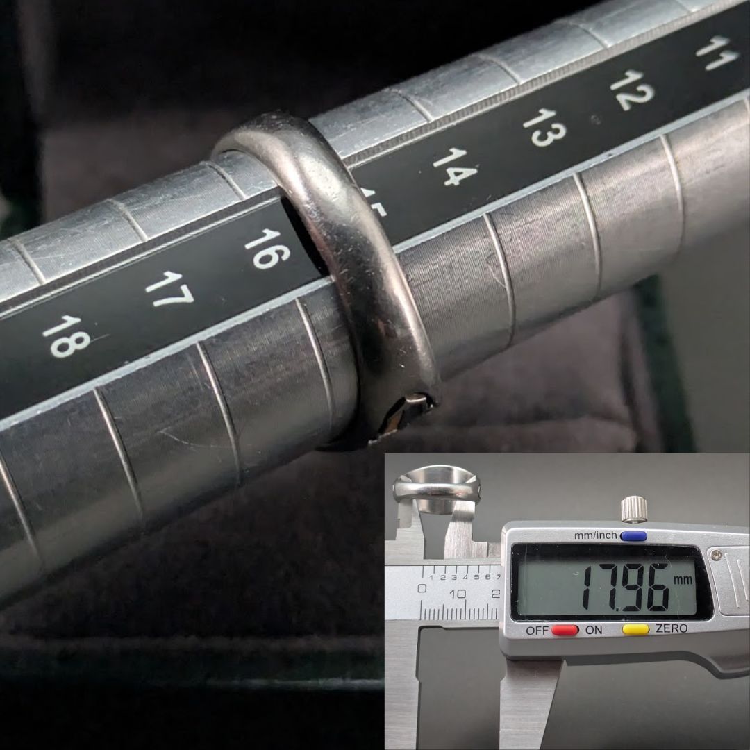 1993年製 米国老舗 R. Johns製 カレッジリング 15.5号 Valadium クリア 
