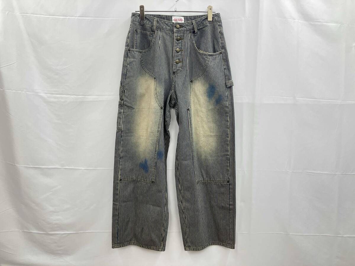 BADWAY バッドウェイ Hickory painter wide pants ヒッコリー 