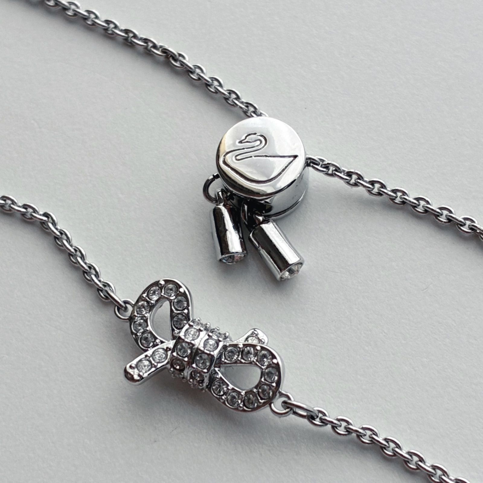 箱付き】 SWAROVSKI スワロフスキー Lifelong Bow ブレスレット リボン 
