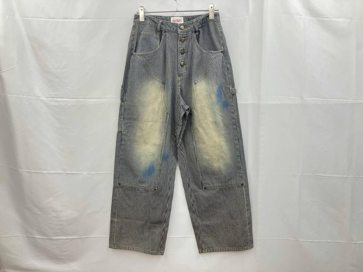 BADWAY バッドウェイ Hickory painter wide pants ヒッコリー 