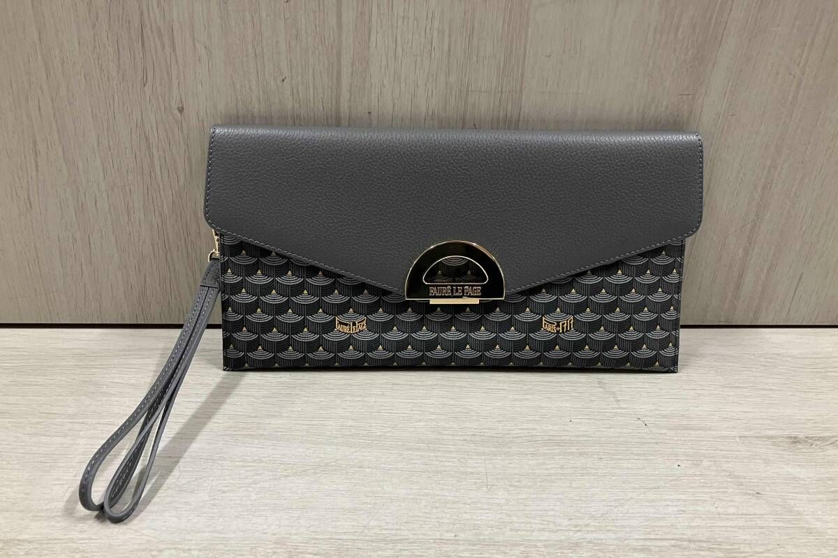 FAURE LE PAGE クラッチバッグ グレー フォレルパージュ - メルカリ