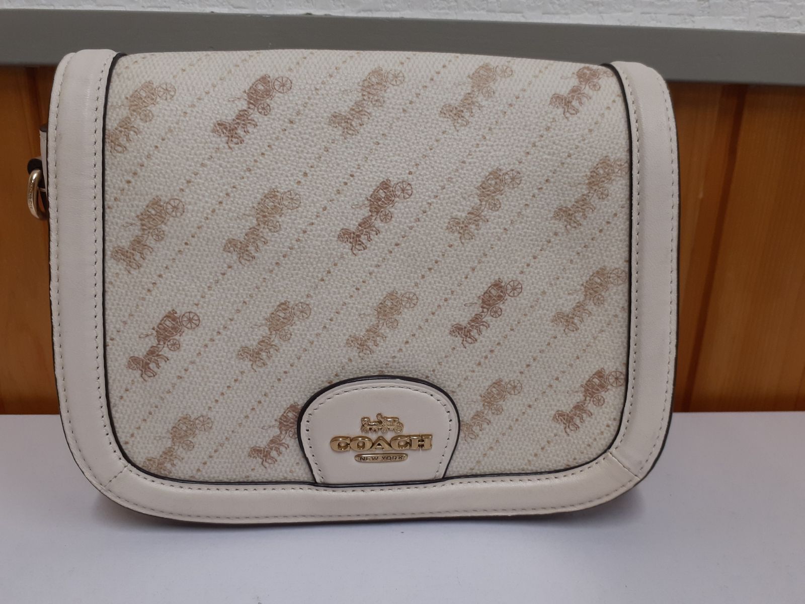2642H38】コーチ COACH ホース アンド キャリッジ ドットプリント 