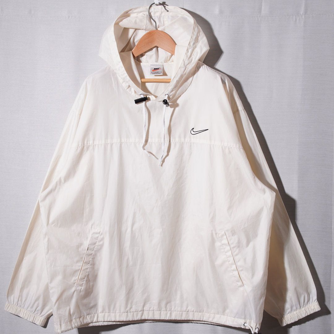 90s 白タグ ナイキ NIKE アノラックジャケット ナイロンプルオーバー