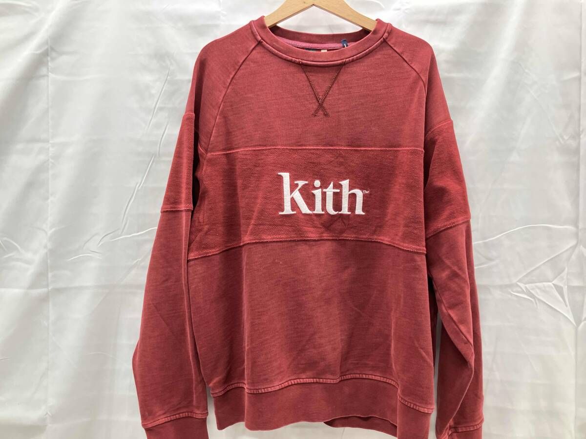 KITH スウェット 表記サイズM レッド -ブランドの通販・買取