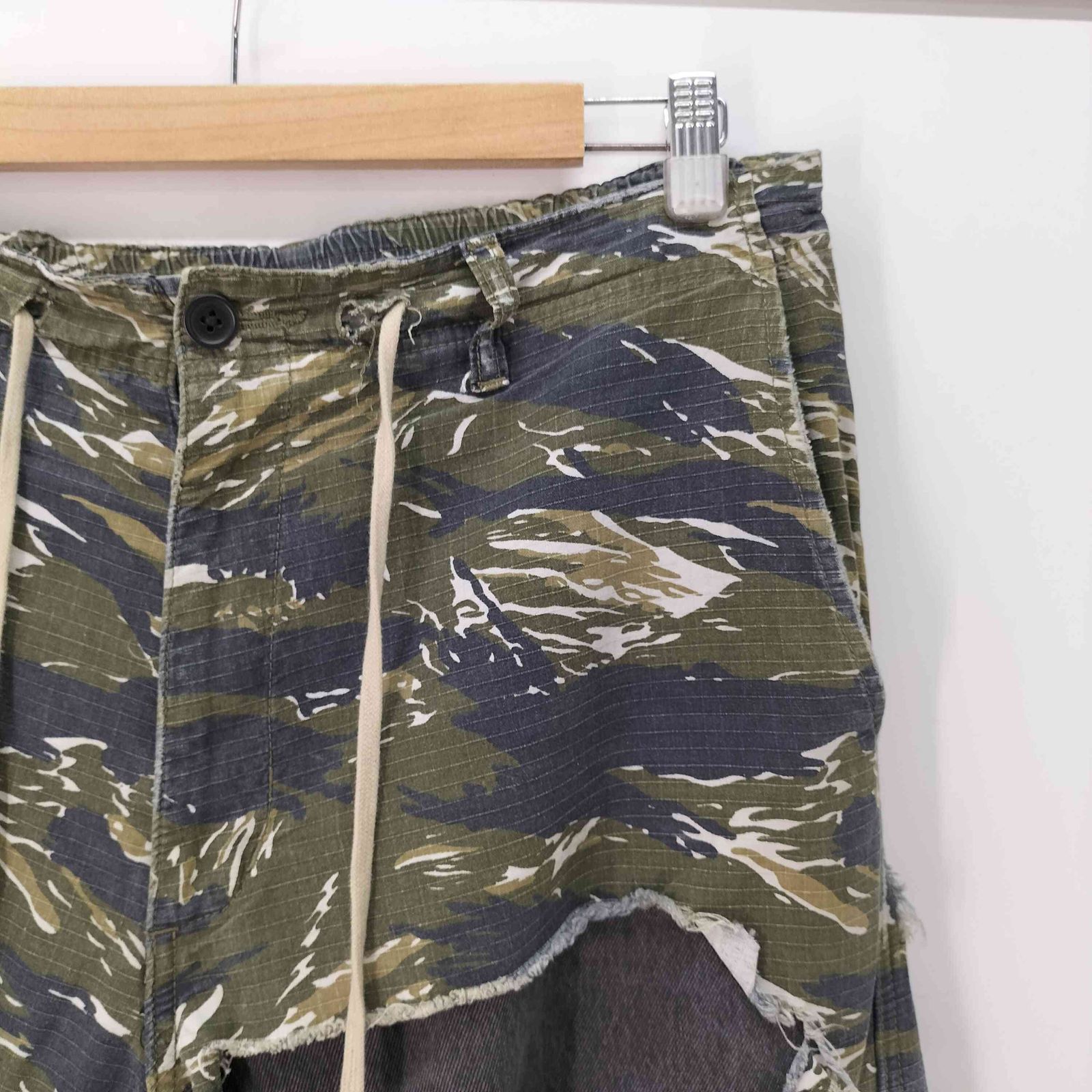 ダンケシェーン Danke Schon LAYER CAMO&DENIM BAGGY PANTS レイヤー 