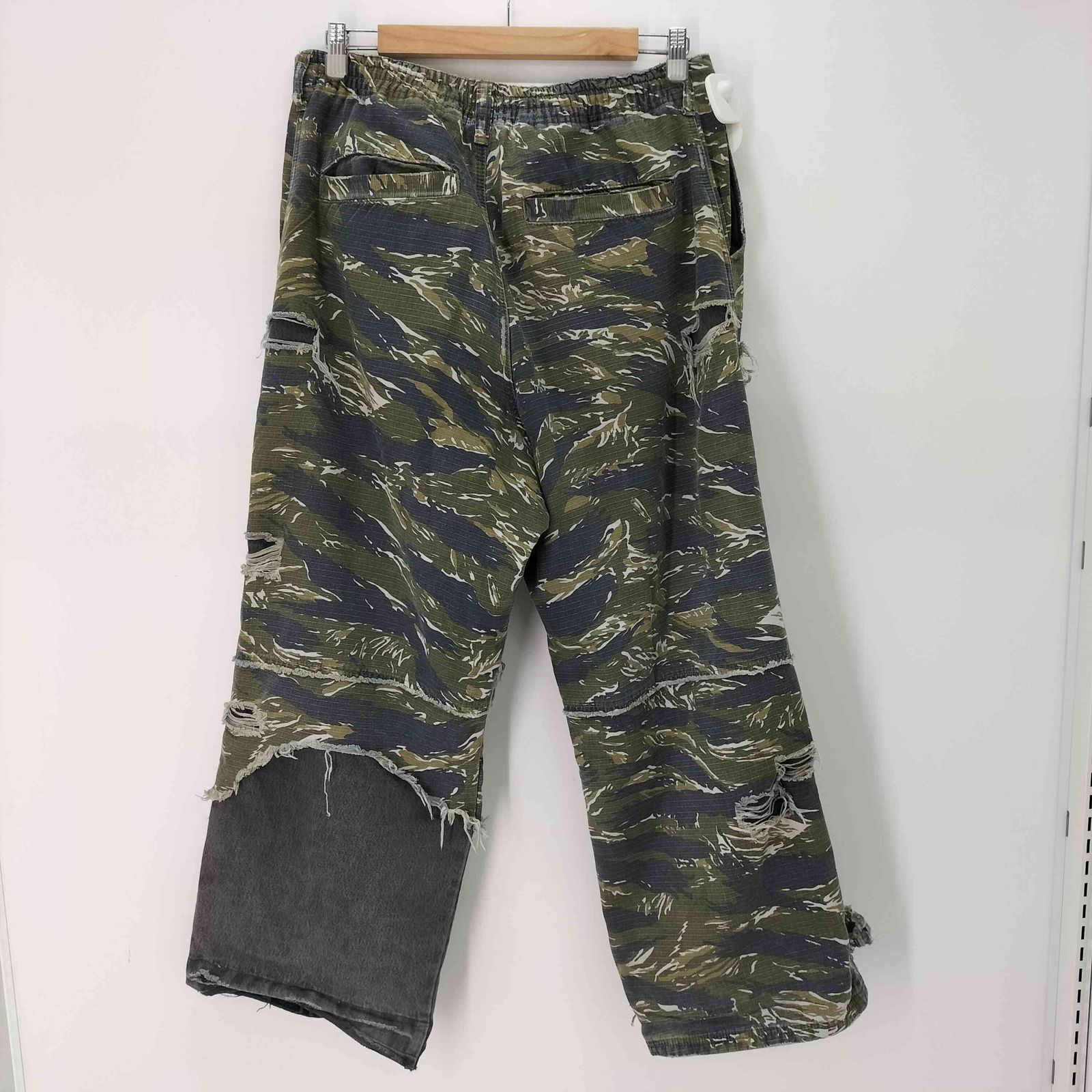 ダンケシェーン Danke Schon LAYER CAMO&DENIM BAGGY PANTS レイヤー 