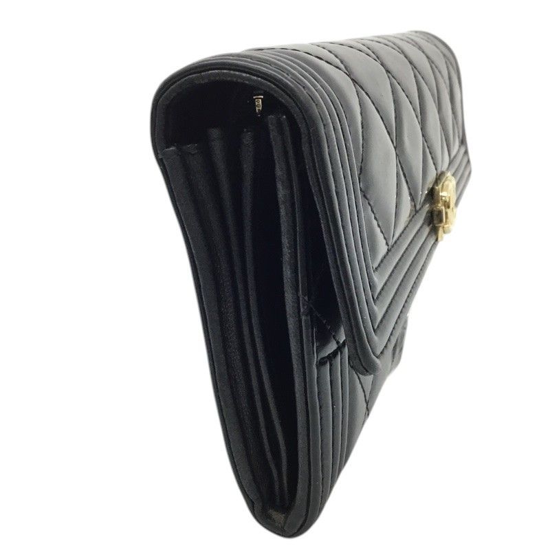 CHANEL エナメル 財布 CHANEL【シャネル】二つ折り長財布 A80286 ロングフラップ エナメル