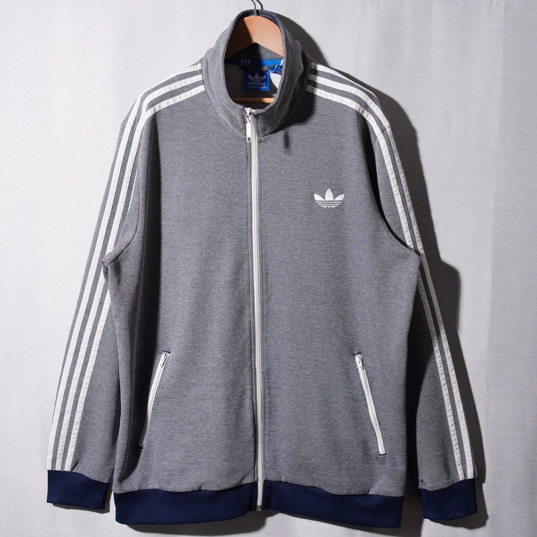90s アディダス トラックジャケット ジャージ ファイヤーバード M グレー アディダス オリジナルス adidas ORIGINALS ファイヤーバード トラック