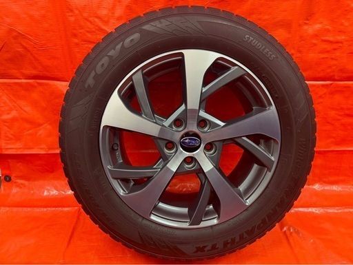 スバル純正 17インチ 225/60R17 TOYOスタッドレス付 2019年製 5〜6分山 4本セット スバル純正 17インチ 225/60R17 TOYOスタッドレス付 2019年製 5〜6分山