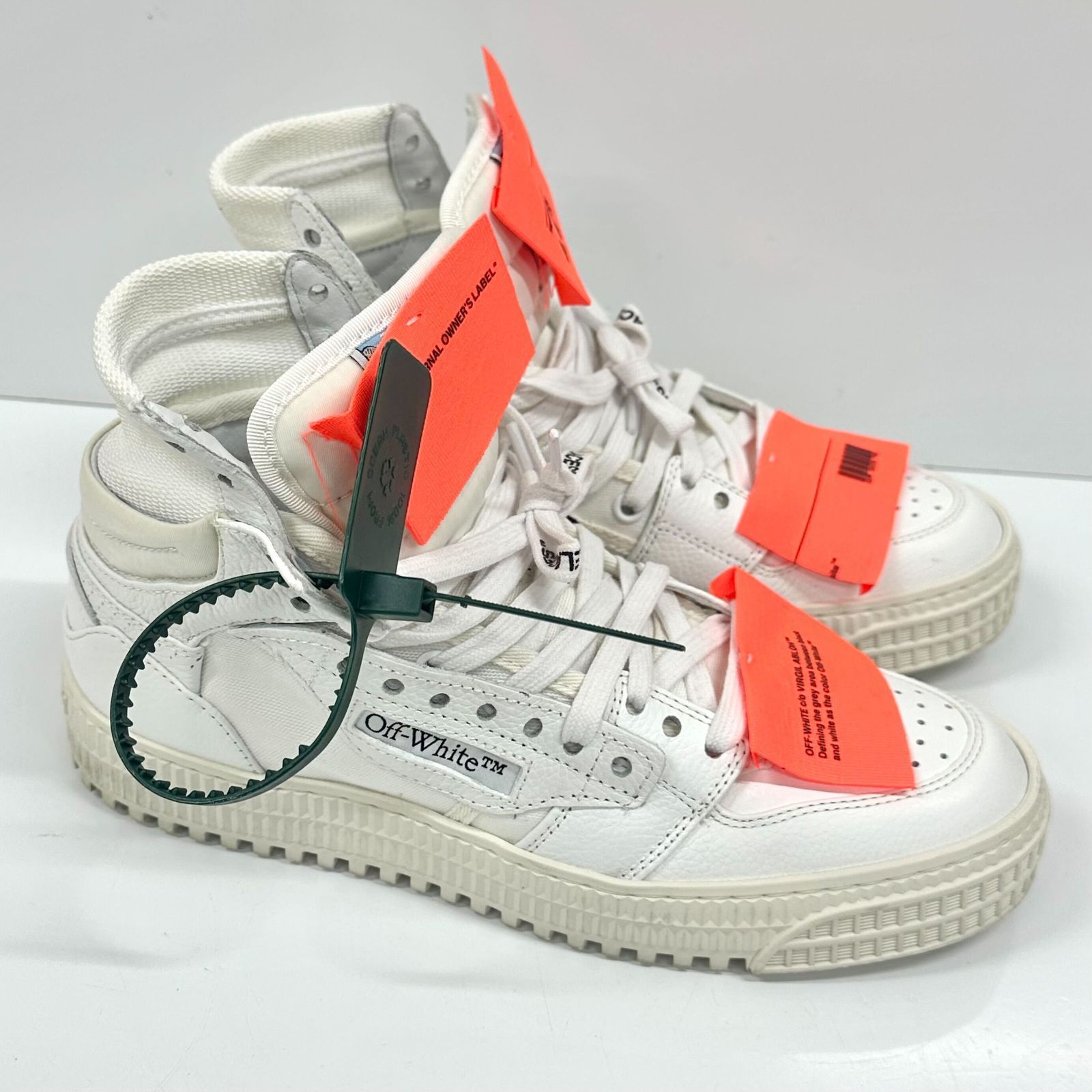Off-White ハイカットスニーカー 3.0 OFF COURT LEATHER ホワイト 37 