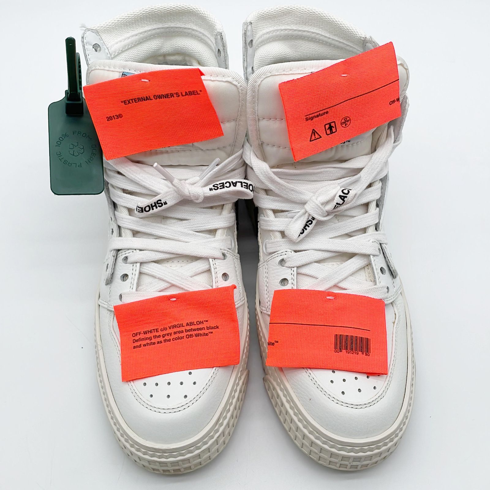 Off-White ハイカットスニーカー 3.0 OFF COURT LEATHER ホワイト 37 