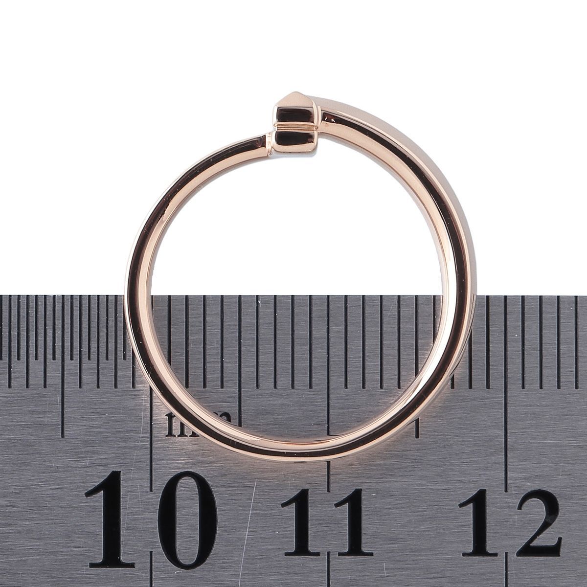 ティファニー Tワン ナロー リング 約14号 Au750PG【23139】 ティファニー Tワン ナロー リング 約11号 Au750PG ショップカード