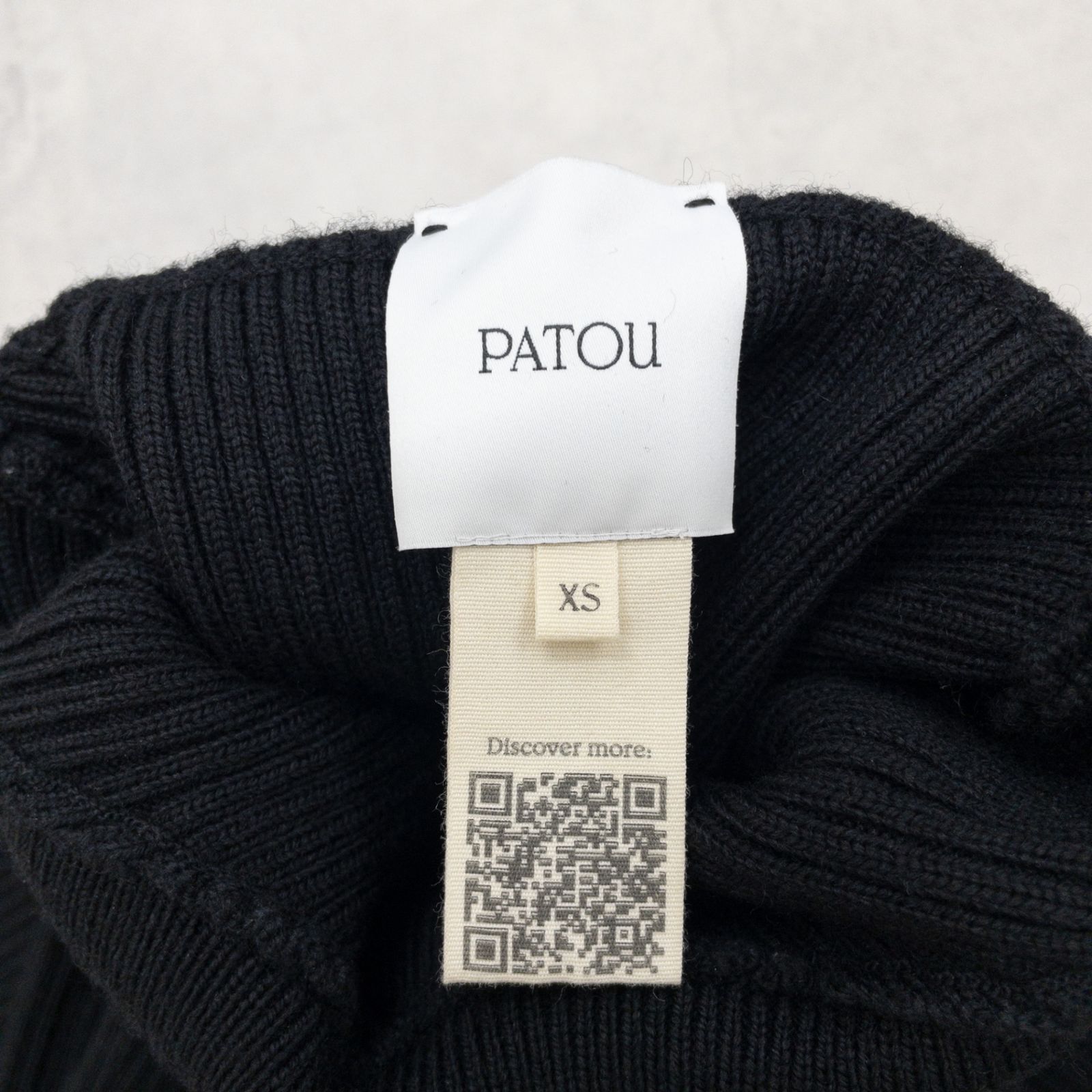 PATOU パトゥ リブニットトップス タートルネック ハイネック ロゴ