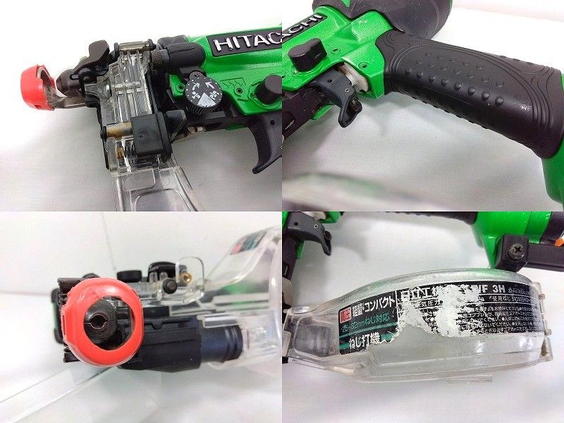 26g-360k【中古】HITACHI 日立 高圧ねじ打機 WF3H 32mm ケース付