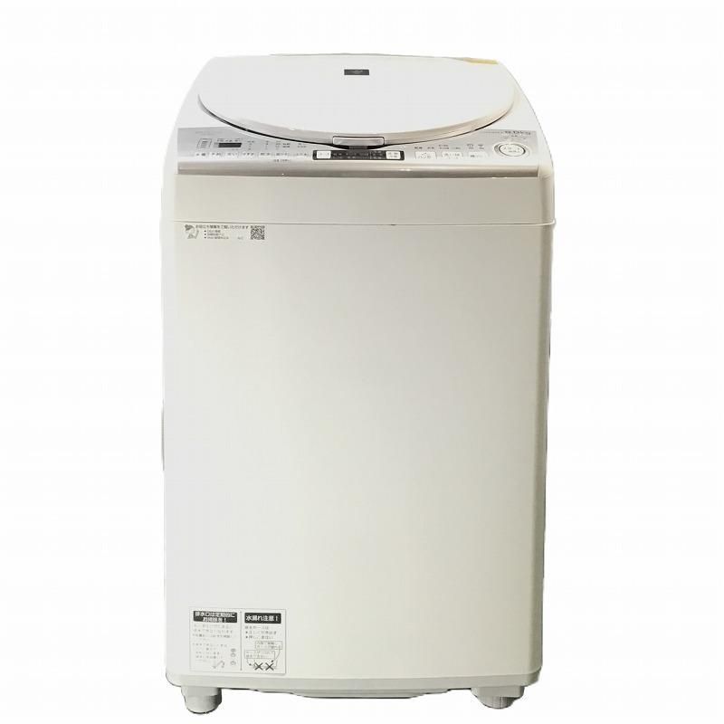 SHARP シャープ 洗濯機 洗濯乾燥機 ES-TX8D W - メルカリ