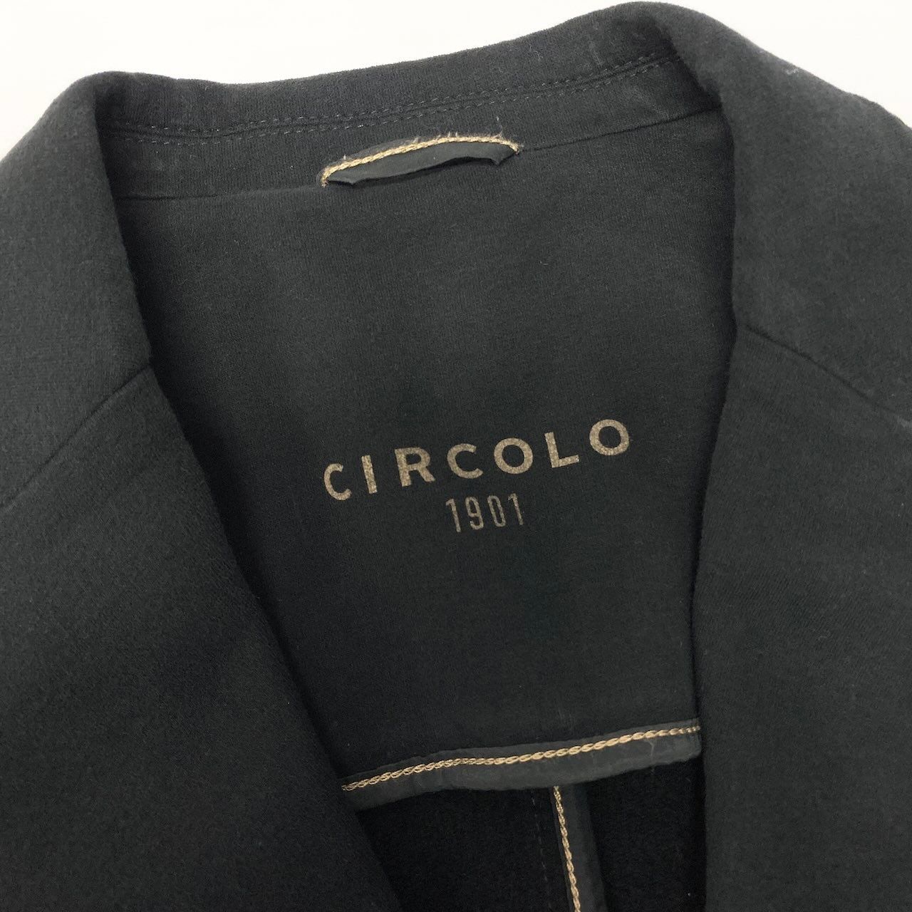 41d10 CIRCOLO チルコロ ダブルブレストテーラードジャケット 金ボタン 