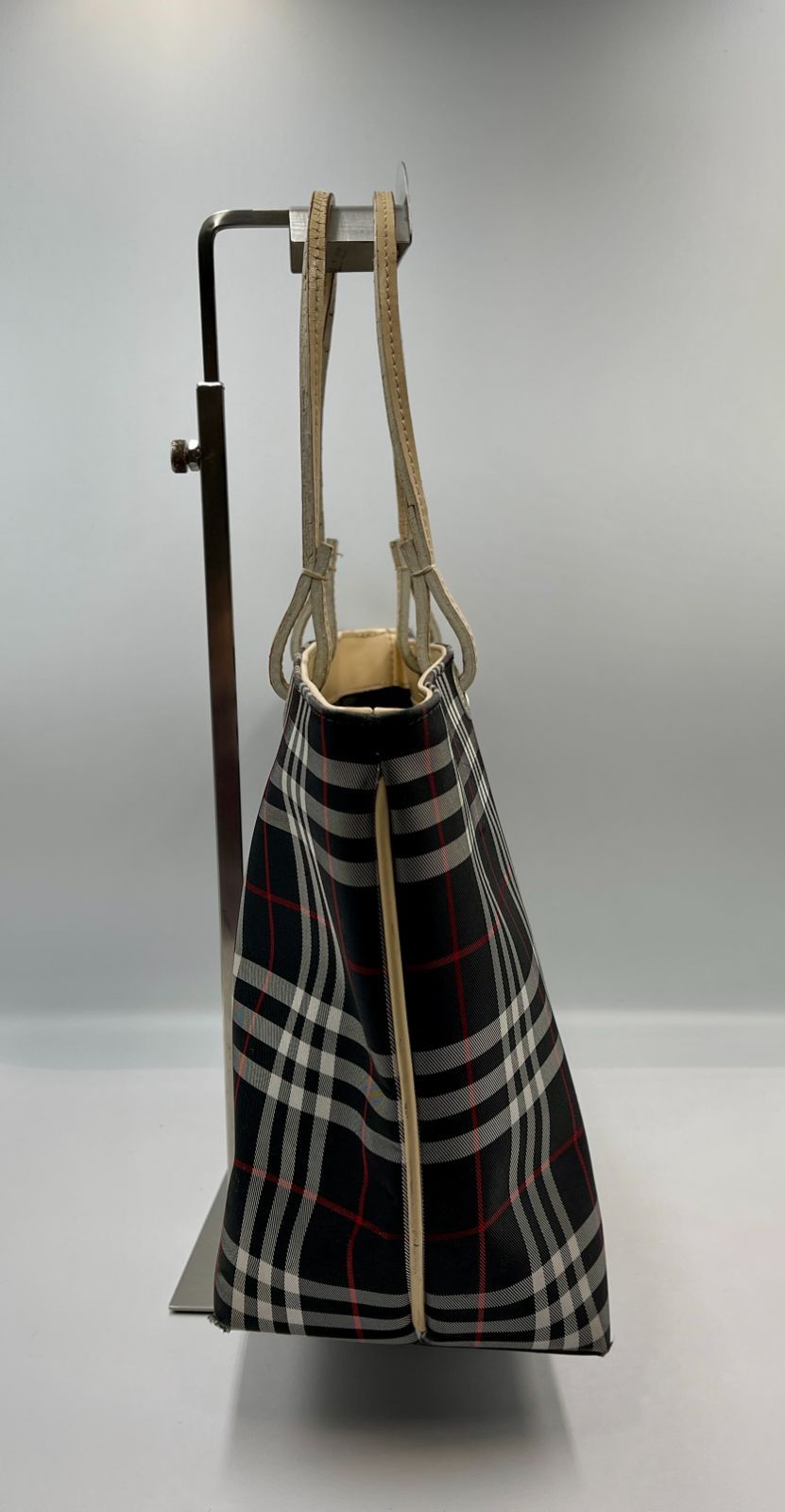 ③ BURBERRY トートバッグ ノバチェック柄 イタリア製 バーバリー
