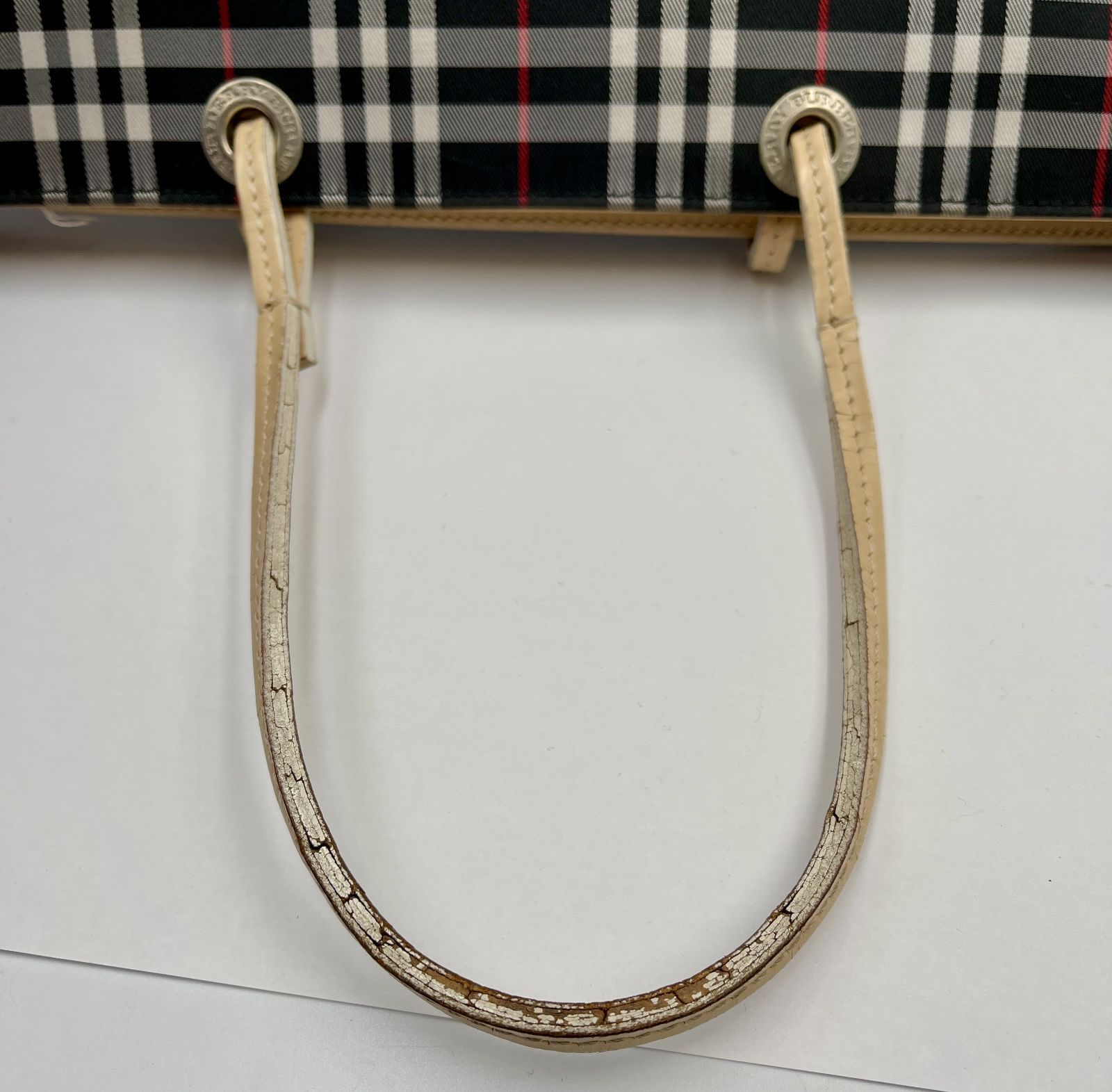 ③ BURBERRY トートバッグ ノバチェック柄 イタリア製 バーバリー