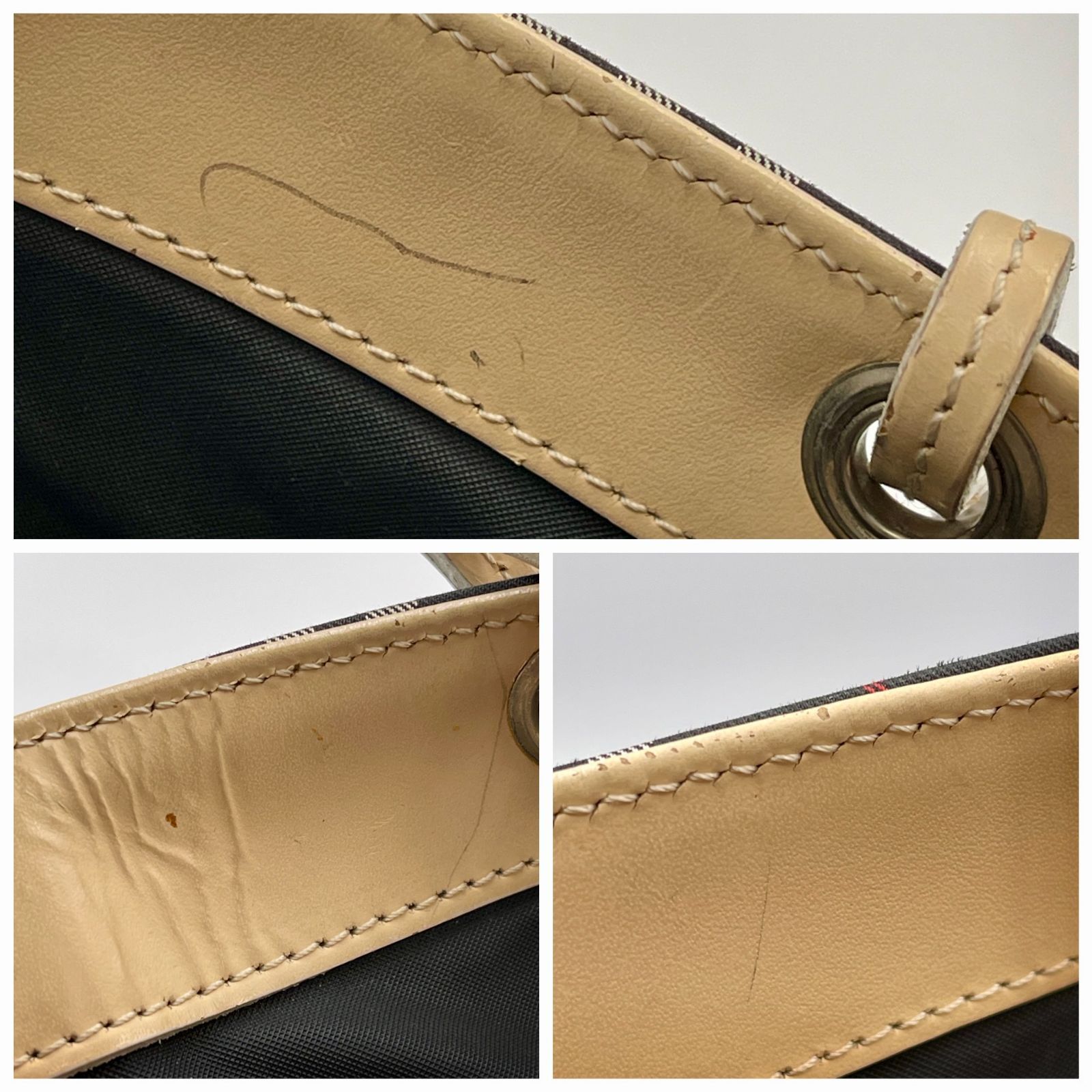 ③ BURBERRY トートバッグ ノバチェック柄 イタリア製 バーバリー 