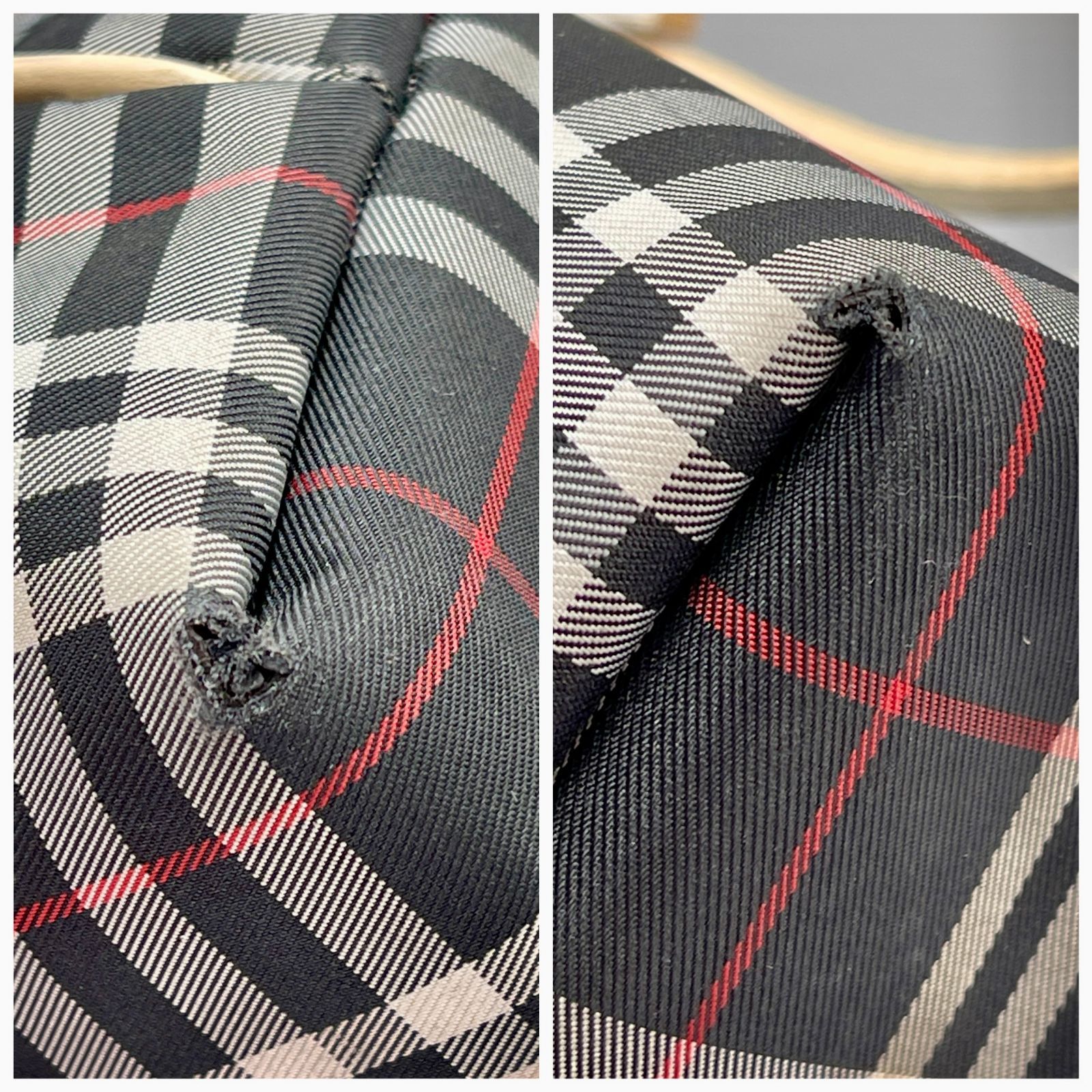 ③ BURBERRY トートバッグ ノバチェック柄 イタリア製 バーバリー