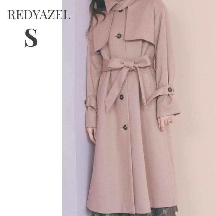 REDYAZEL スタンドカラーロングコート Sサイズ ピンク 未使用 完売品 
